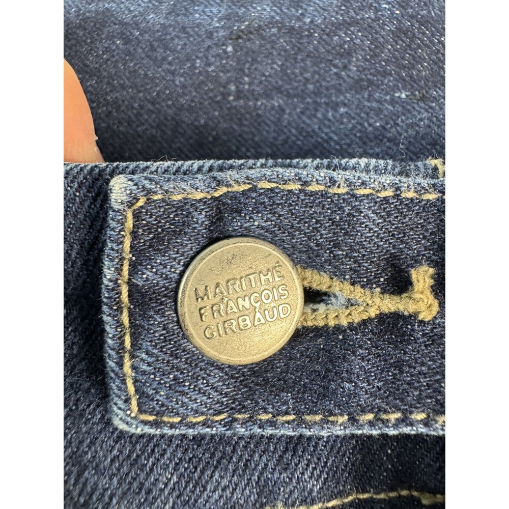 Marithe Francois Girbaud Pants Mens 40 Denim Carpenter Utility Cargo Workwear - Picture 4 of 11